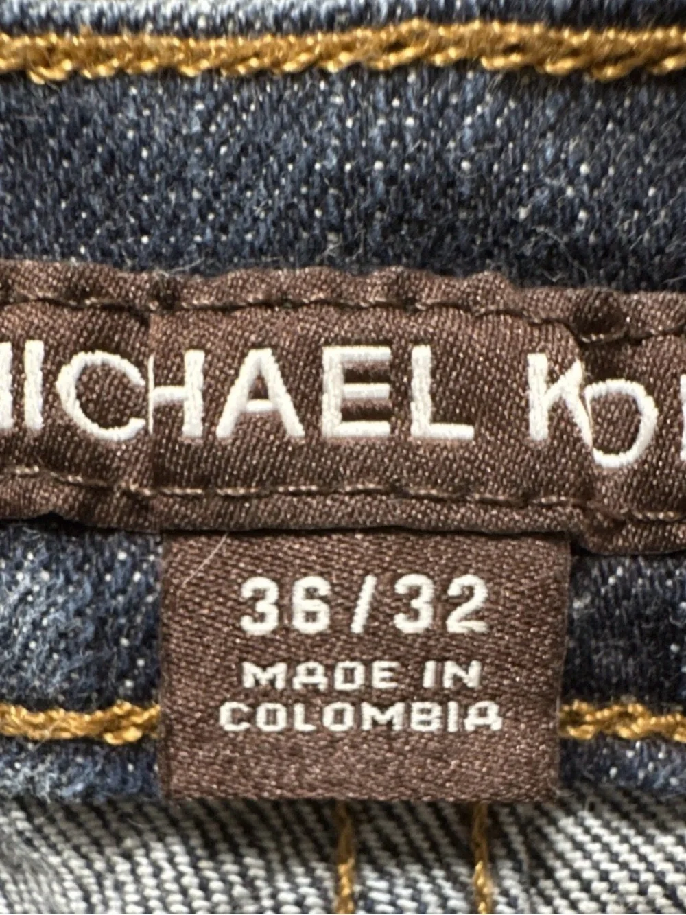 Michael Kors Parker Slim-Fit Stretch Jeans Mens Size 36 x 32 Blue Denim